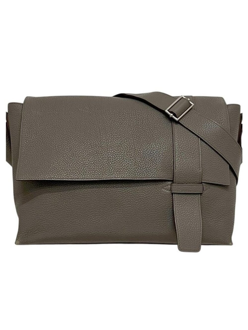 Hermes Shoulder Bag Sac Alf Red 35 Leather Taurillon Clemence Beige Brown